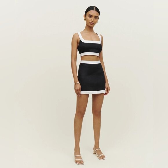 Reformation Dresses & Skirts - NWT Reformation Robbie Linen Two Piece in Black & White - size 4
